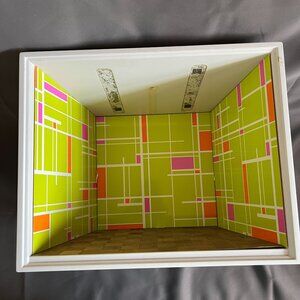 American Girl AG Minis Illuma Groovy Room Box Retro Mod Display 60s